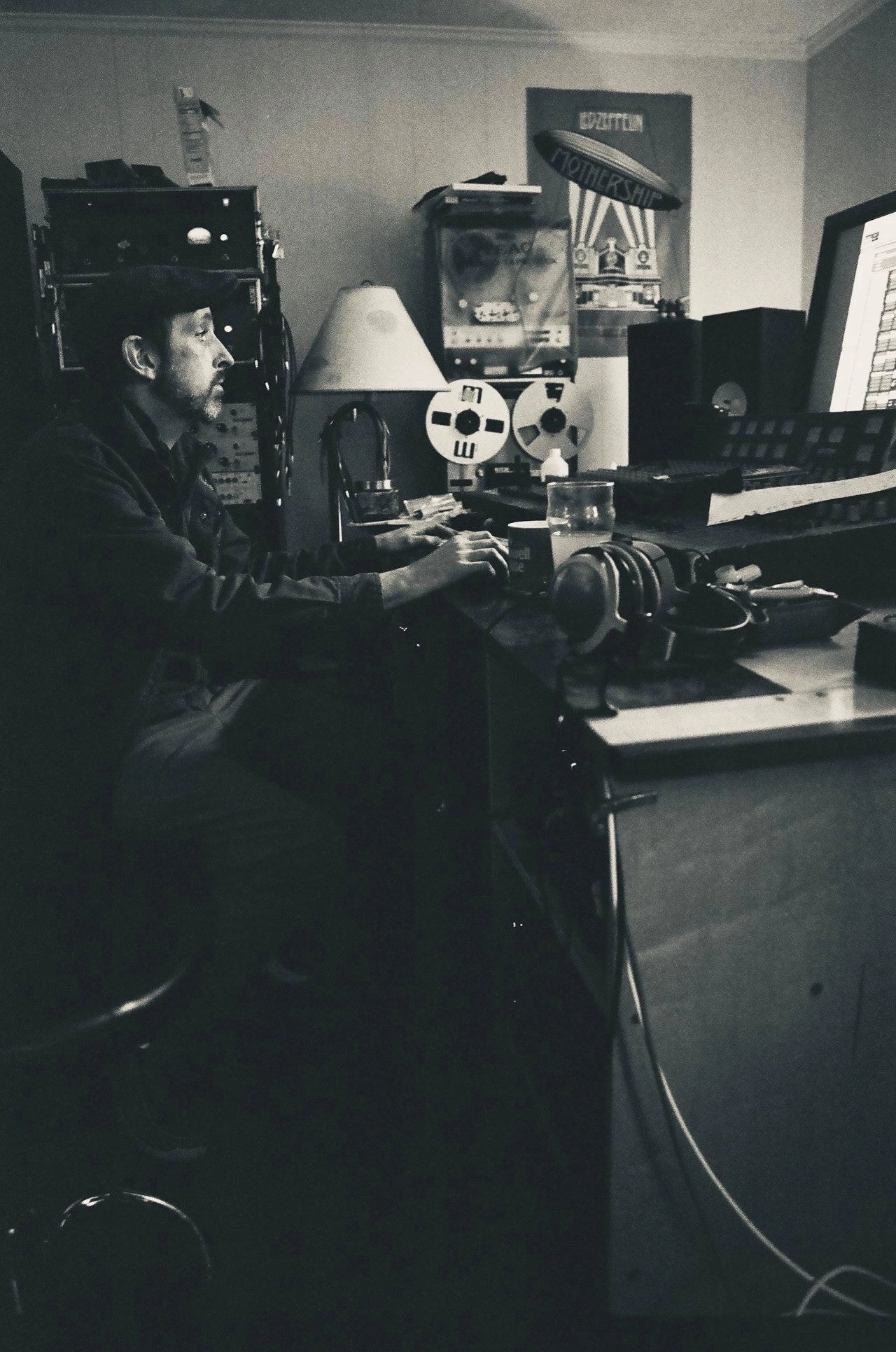 Dave Westner in the studio